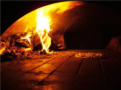 Pizza and Pizza Oven