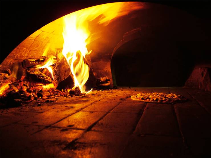 Pizza and Pizza Oven